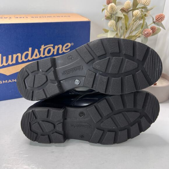 Blundstone 2219 Original Lace-Up Boots Patent Leather Goring Black Women 10 NWB - Picture 7 of 9